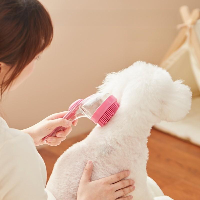 Pet Bathing Silicone Brush With Dualsize Massage For Dogs And Cats Home Grooming Tool