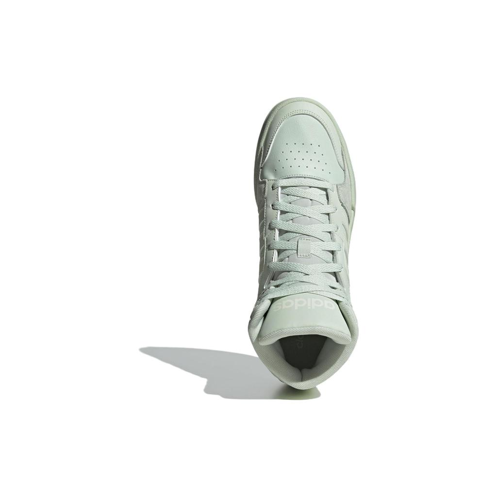 Adidas Neo Entrap Mid Round Toe Lace-Up High-Top Sneakers Unisex Sneakers White Green ID6007