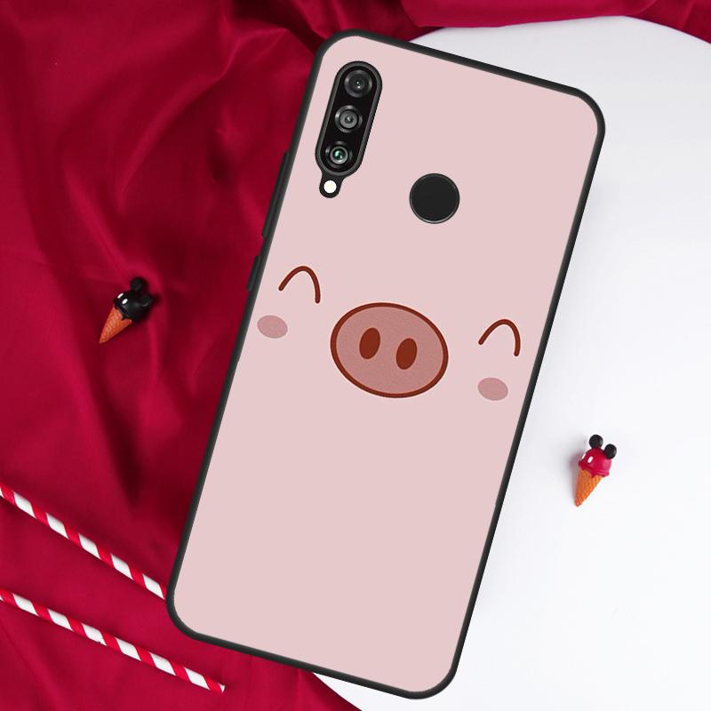 Cartoon Pig For Huawei Nova Y61 Y91 Y90 Y70 Y60 Y72 12s 12i 11i 7i 8i 9 10 SE P60 Pro P30 P40 Lite Case
