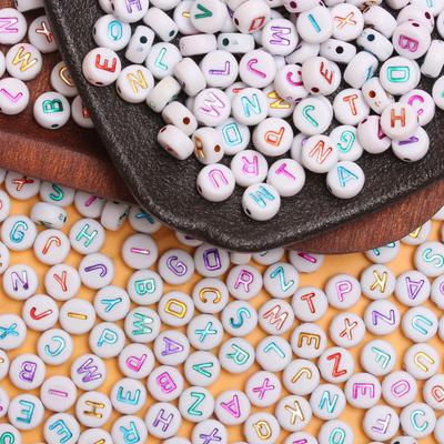 Für Schmuck 50 Stück Herstellung DIY Handgefertigte Accessoires Buchstabenperlen Mode Material A-Z Armband