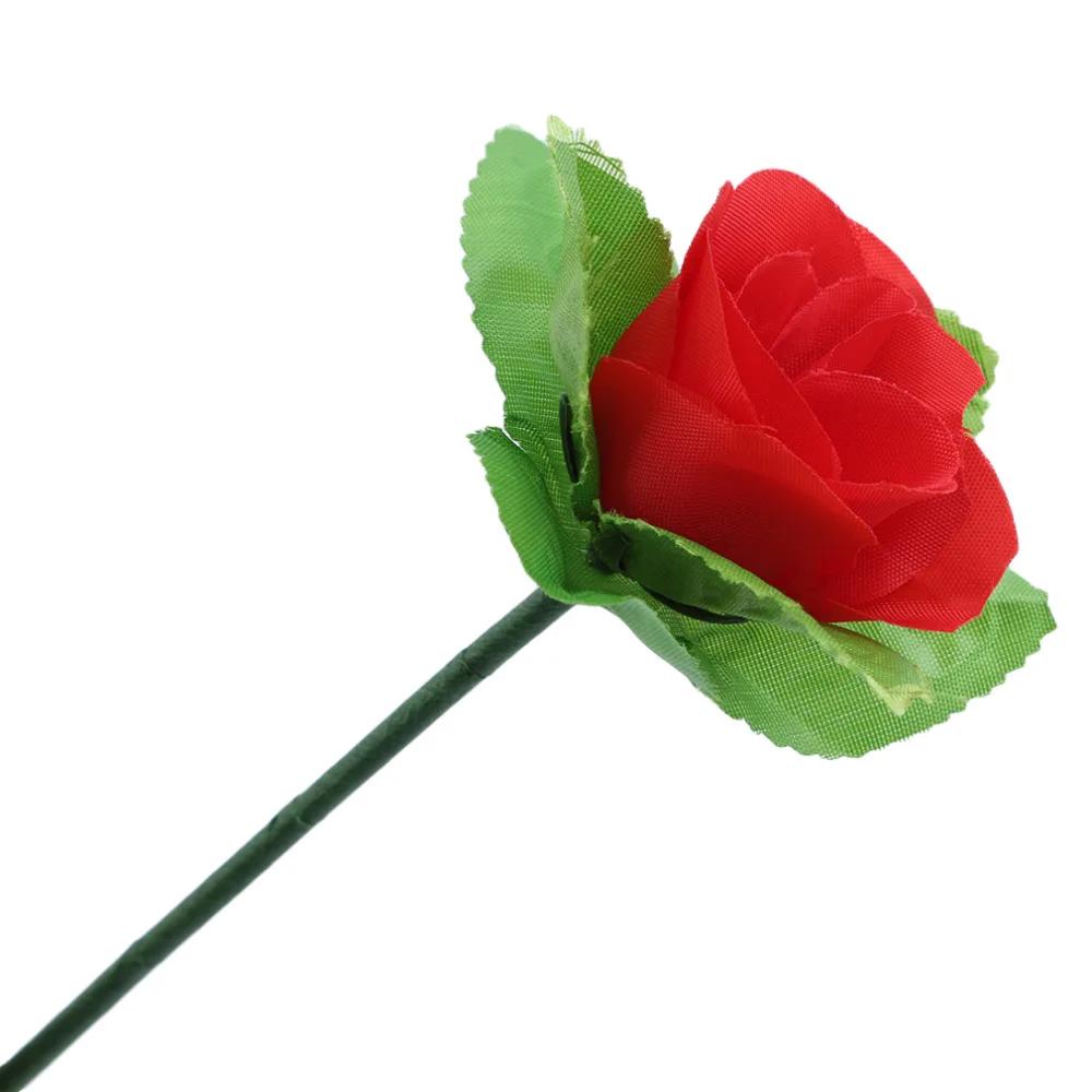 Folding Rose Appearing Magic Tricks Flower Disappear Suddenly Stage Street Performance Show Props Playthings for Adults Kids