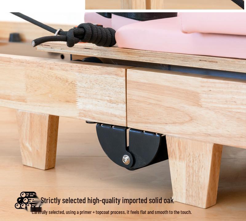 Pilates Foldable Oak Reformer & Ladder Barrel Gym Equipment for Home Yoga Studio