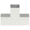 T Shape Post Connector Galvanized Metal 91 X 91 Mm