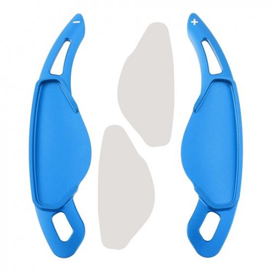 Steering Wheel Paddle Shifter Extension For Range Rover Jaguar Aluminium Blue