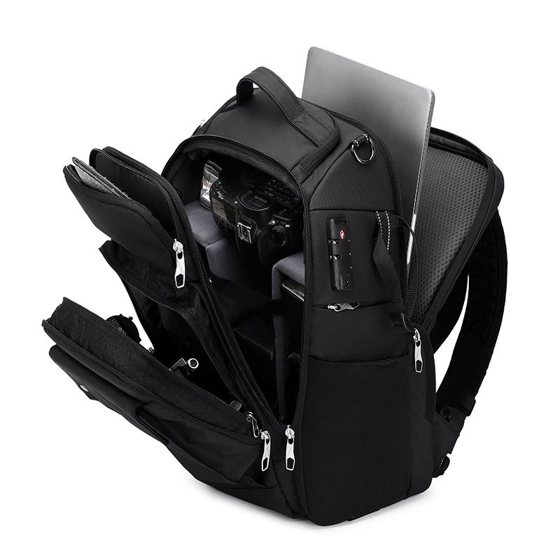 Waterproof All-in-One DSLR & Drone Camera Backpack with Double Shoulder Straps & Computer Compartment