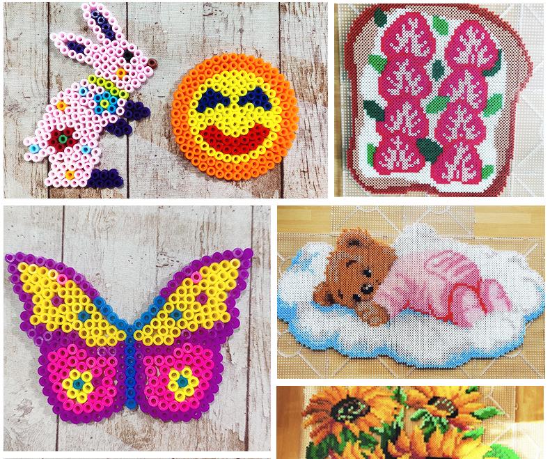 48-Color Perler & Hama Beads Set, 4800-Piece Educational 3D Puzzle Toy for Kids
