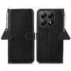For Xiaomi 14T Case RFID Blocking Litchi Texture Genuine Cow Leather Phone Cover
