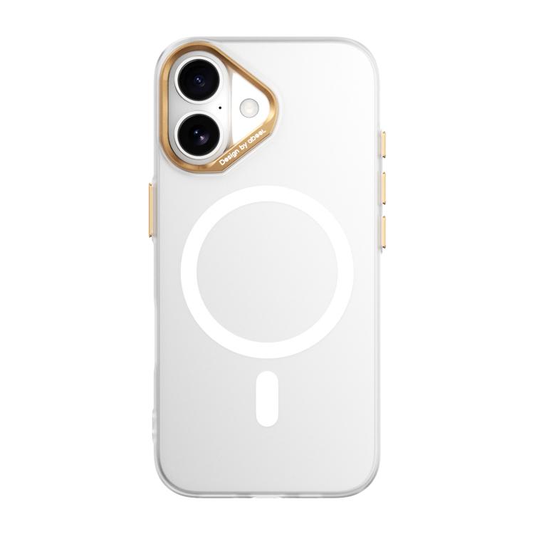 Lightweight Semi Transparent Frosted Magnetic PC Phone Case For iPhone 18 Pro, Anti-Fingerprint Metal Buttons Lens Protection Wireless Charging Cover