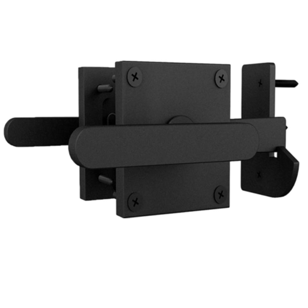 Easy Access Latch Black Aluminum Barn Door Latch Quick Installation Process Robust Aluminum Construction For Barn Doors