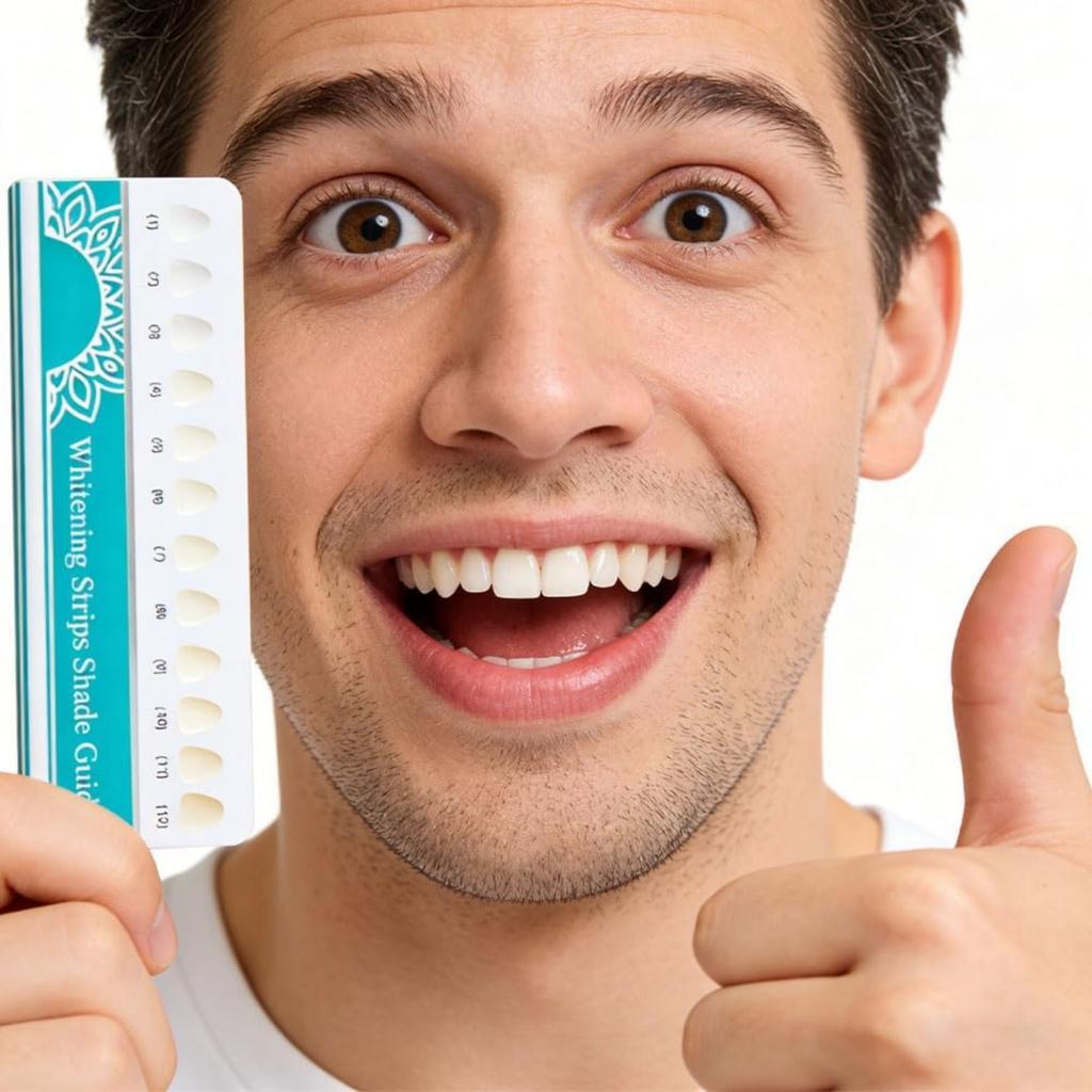 Teeth Whitening Strips, 21 Teeth Whitening Strips with Natural Coconut Formula - Effective Teeth Whitening in 7 Days - Safe for Dental Crown