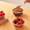 50 Pcs Disposable Transparent Heavy Duty Plastic Bowls For Ice Cream Dessert Fruit Salad Picnic Wedding Party Food Container