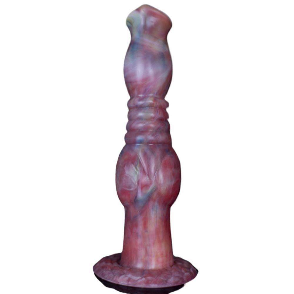 Alien Shape Dildo for Women - Soft Realistic Suction Cup Masturbator, Thrusting Sex Toy with Anal Plug for Adults