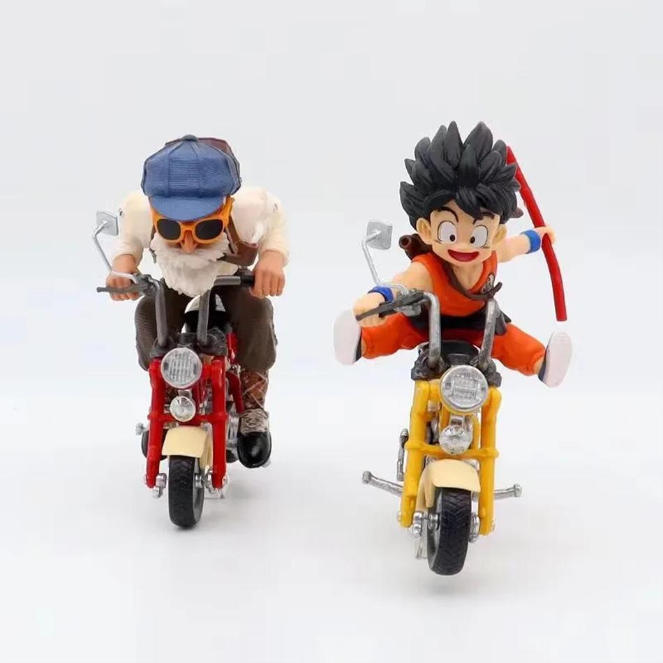 Anime Figur Dragon Ball Z Son Goku Herr Roshi Lokomotiven PVC Action Kame Sennin Motorrad Spielzeug für Kinder Sammler