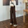 Large Size Wide Leg Pants for Women in Summer High Waisted Straight Leg Loose Fit Sporty and Casual with a Hanging Feeling and Floor Length Pants