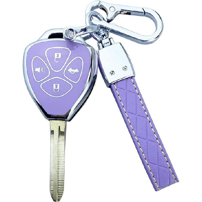 Schlüsselanhänger-Abdeckung, kompatibel mit Toyota Camry RAV4 Corolla 4Runner Avalon Venza Yaris Zubehörschale