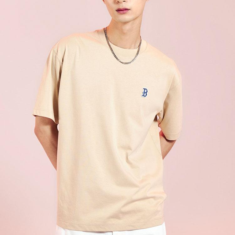 New MLB T Shirts Unisex Sand Yellow 3ATSBO233-43SAL