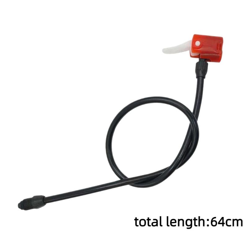 Lot de 2 Tuyaux d'Air Universels pour Pompe à Vélo Multi-Usage Buse Construction Durable Convient pour Gonflage de Pneus de Vélo Gonfleur Buses Accessoires