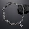 Cool Style Ice Sugar Gem Sweater Necklace High-End Sweater Chain Titanium Hip-Hop Clavicle Chain for Men Women