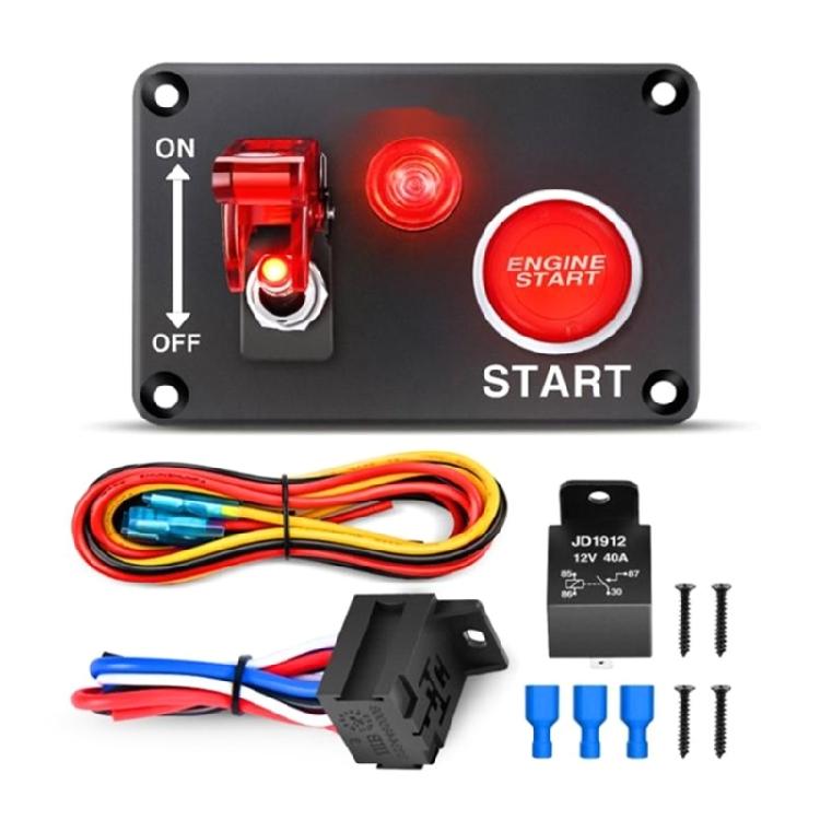 12V 40A for Truck Car Ignition Switch Panel Starter Start Stop Button Waterproof 1