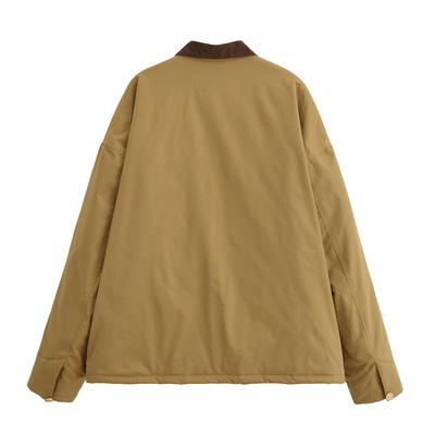 Autumn New Women's Clothing, Wind Design Loose Khaki Contrasting Jacket Cotton Jacket