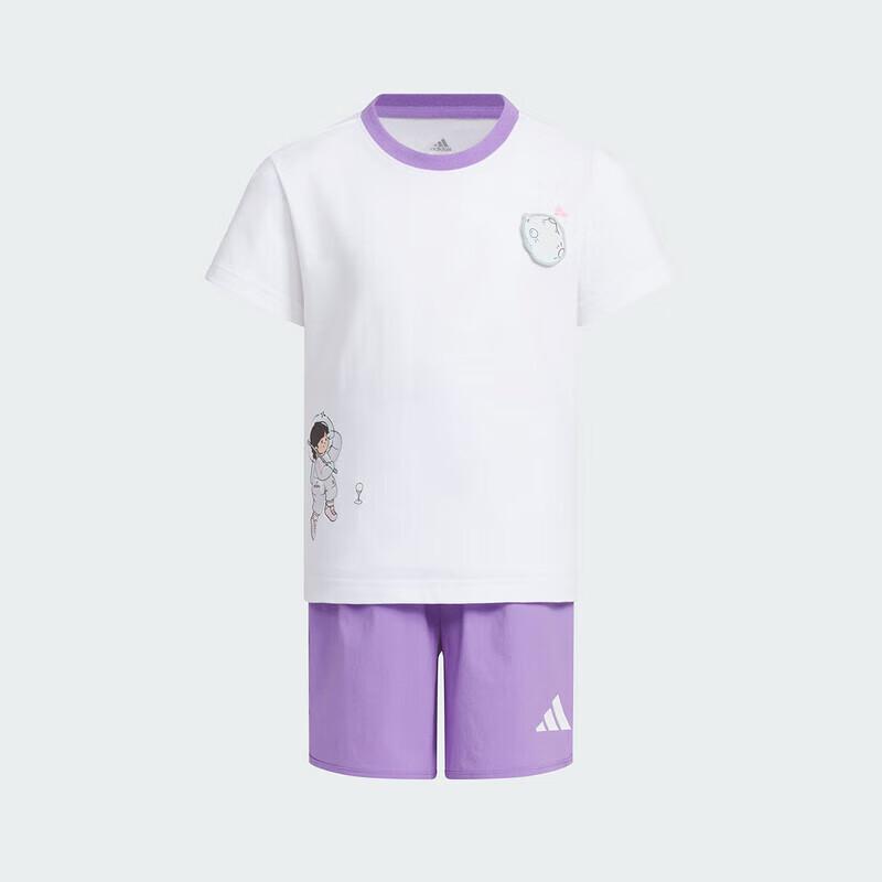 Adidas Girls  LG Tee Set JM7977 116