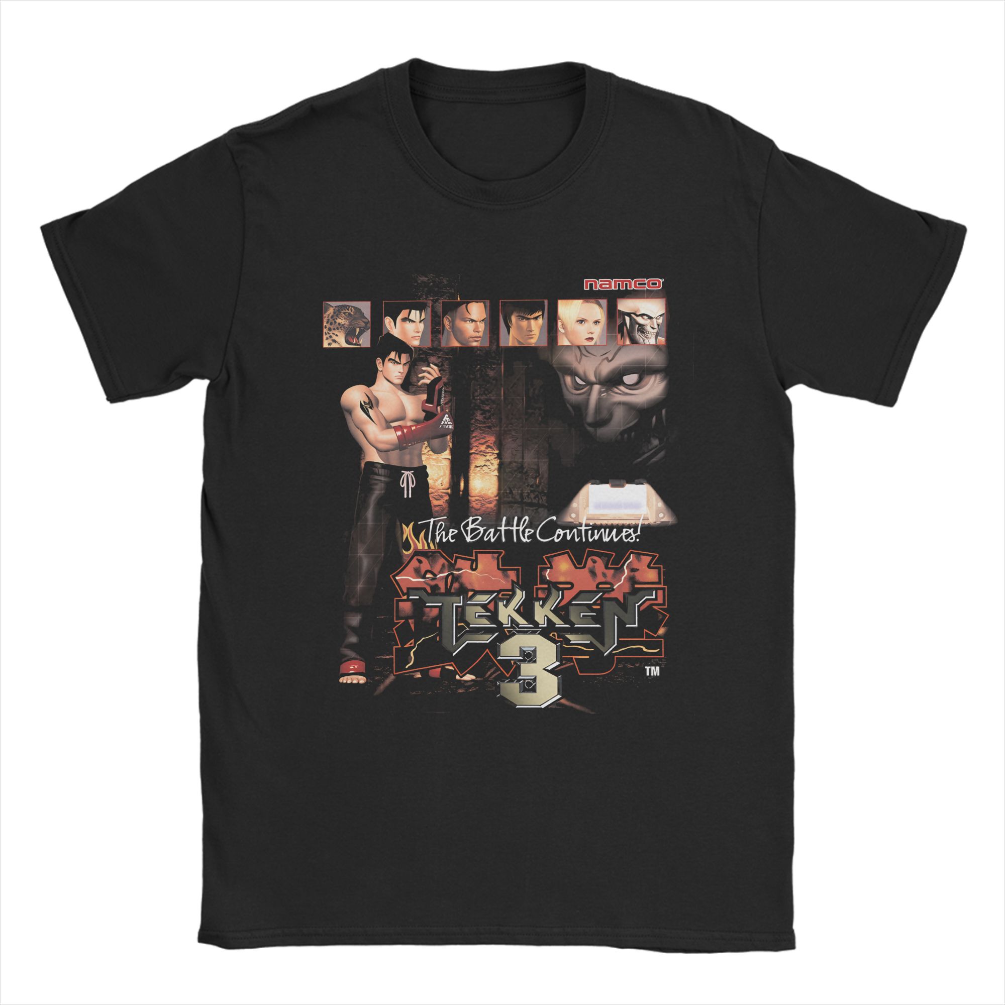 

Tekken Japanese Fighting Game T Shirt Harajuku T Shirts Short-Sleeved Y2K Basic Tshirt Summer Pure Cotton Oversized Top Tees S разноцветный
