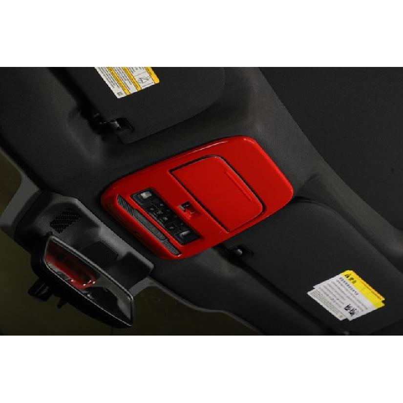 Red Front Reading Light Lamp Panel Trim Frame For Ford F-150 2021-22 Accessories