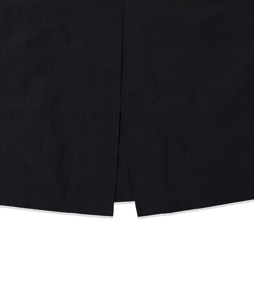 WACKY WILLY Women'S Nylon Cargo Long Skirt Black