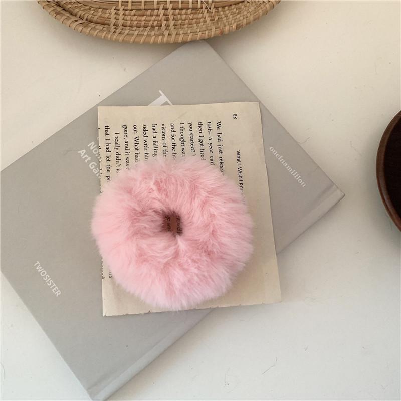Fluffy Hair Tie & Headband: Elegant, Warm, Soft Japanese Korean Style for Autumn & Winter