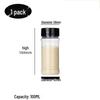 Transparent Flip-Top Spice Bottle - Refillable Pepper Shaker & Salt Dispenser (100/170/250/360ml)