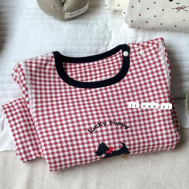 Year Model Warm Home Wear Set: Infant High Waist Mulberry Silk Two-Piece with Belly Protection