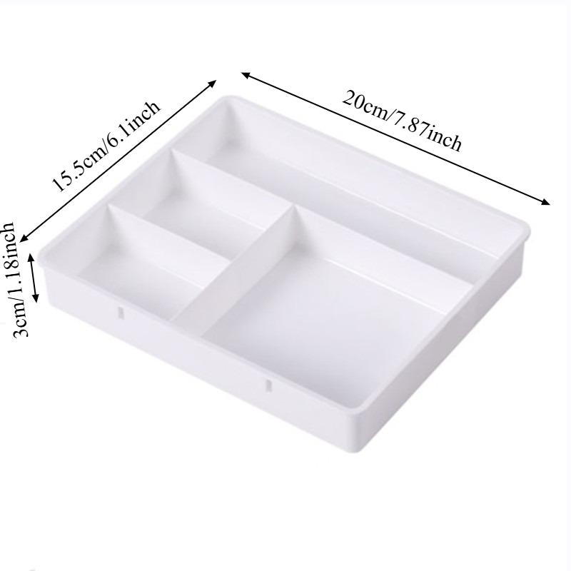 Desktop Drawer Organizer Storage Box with Divided Compartments Thickened Plastic for Stationery Makeup Office Desk Home Dorm