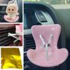Labubu Scaun de siguranță pentru mașină Accesorii de jucărie pentru păpuși Aer condiționat pentru mașină Priză de aer Clip pentru aromaterapie Scaun de siguranță pentru mașină Scaun ornamental