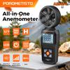 AEM01 Digital Anemometer 0.8-40m/s Wind Speed Meter Air Velocity Airflow Dew-point/Wet-bulb Temperature Test with LCD Backlight