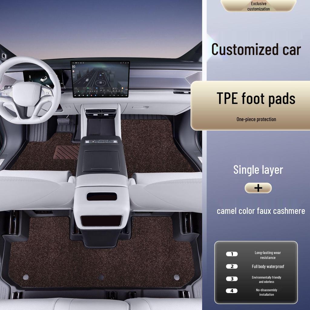 Fits 2026 Volkswagen Sagitar L: TPE Floor Mats, Custom Car Foot Pedal Accessories