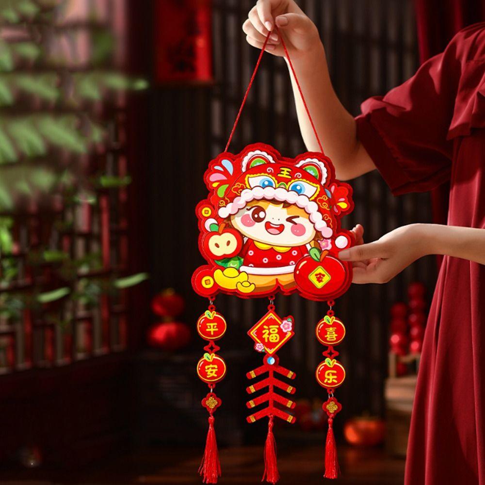 Traditional New Year Wall Pendants Handmade Fu Hanging Ornament  Spring Festival