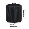 210D Fire Pit Cover Round Stove Waterproof Cover Outdoor Garden Furniture Tabletop Fire Pit Stones Dust Proof Cover