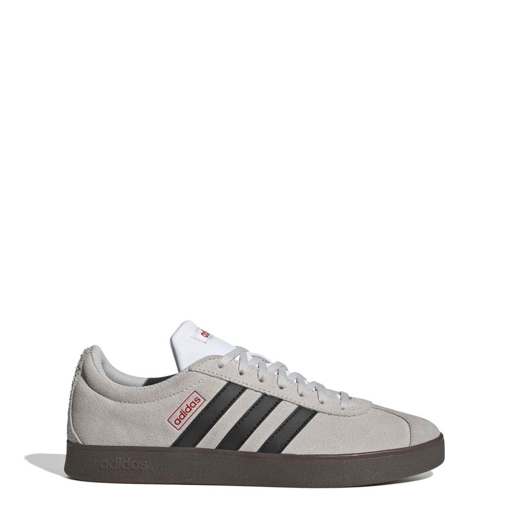 Adidas VL Court Unisex Lot Grey Scarlet Size cm 2.0 Sneakers, Adult, 17, One/Core Black/Better (HQ1802), 26.0