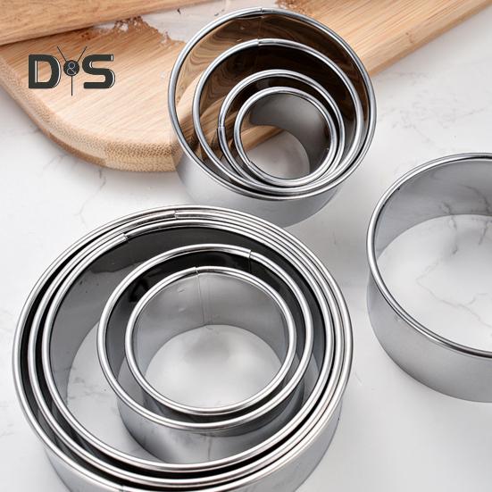 Circle 1 Stainlesssteel Cookie Set Cutter Polished Surface Useful Circle Biscuit Cookie Cutter Dough Cutting Tool