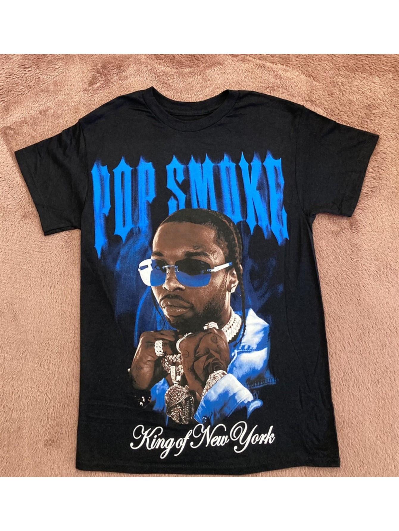 New black T-shirt with eye-catching King of New York SMOKE --hop streetwear XXXL