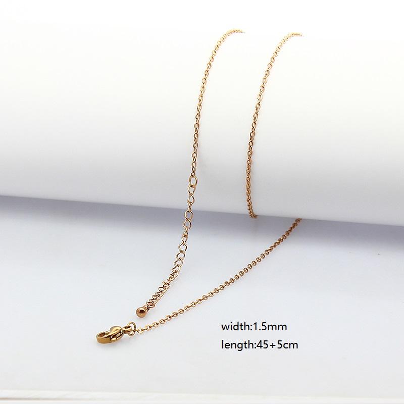 60pcs 1.5mm-4mm Width 40-60cm Length Stainless Steel Necklace Chain Pendant Hang Charms Women Jewelry Making DIY Accessories