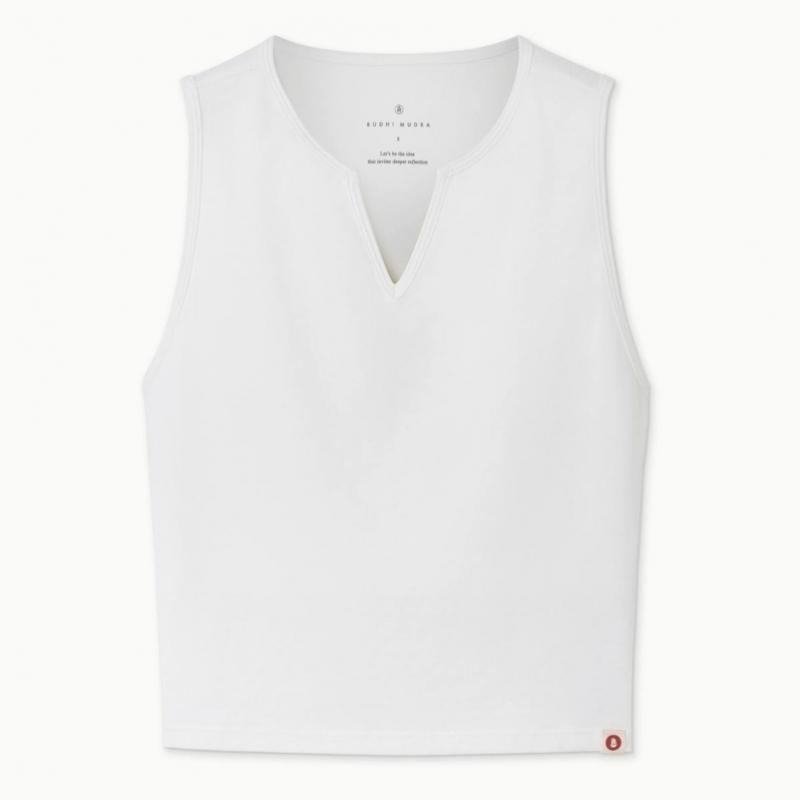 Budhi Mudra Carlo V Tank Top Star White  B61002att40 V10 