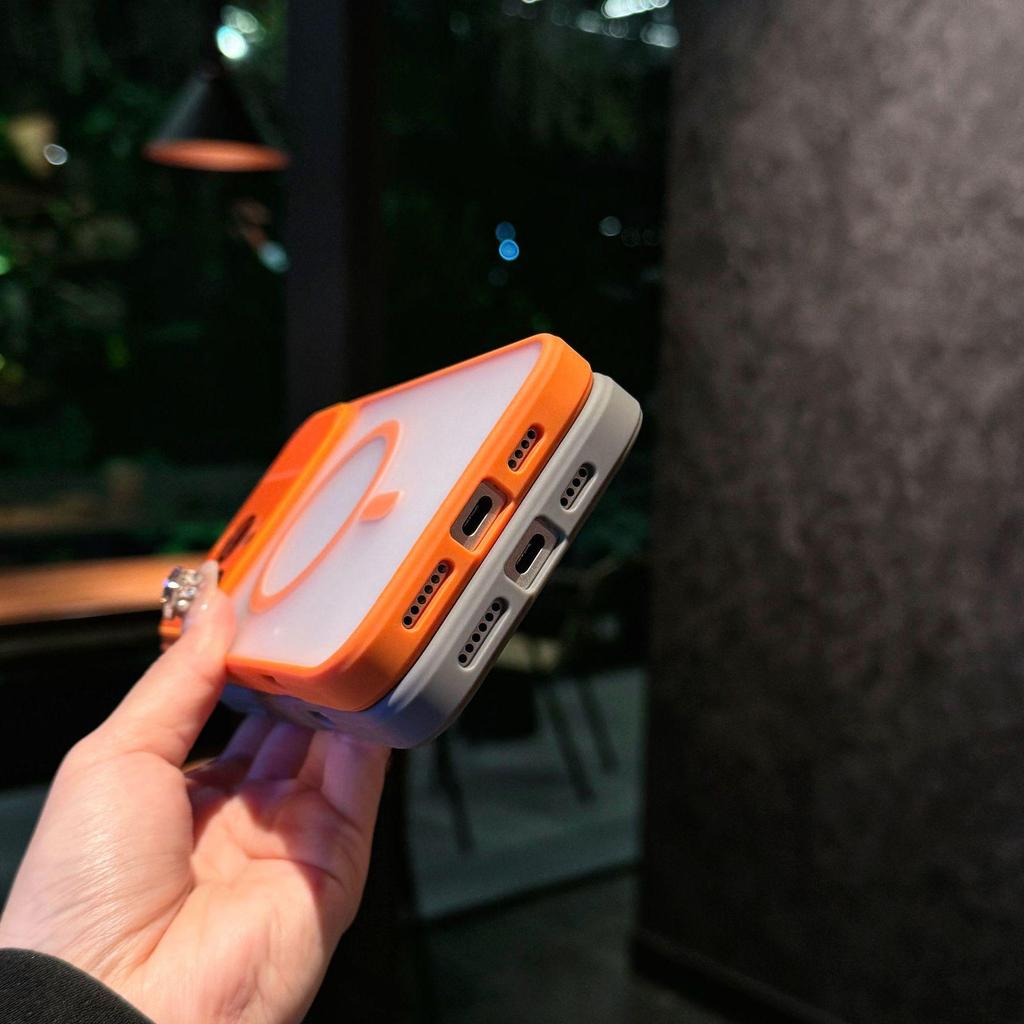 Drop-proof Magnetic Phone Case with Lens Film for Apple iPhone 16/17 Promax