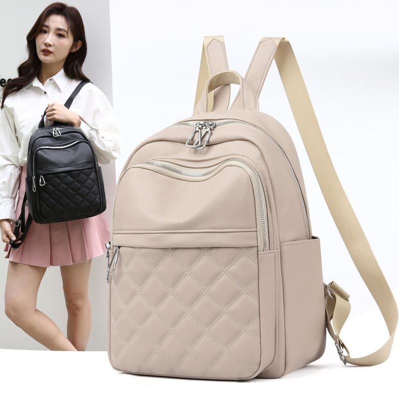 Backpack Women's New Spring and Summer Fashion Small Backpack Diamond Embroidered Thread Backpack Women