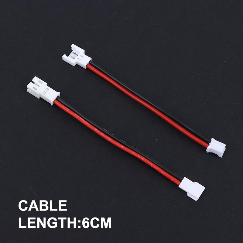5Pcs Ph2.0 Male/Female To Mx2.54Mm Lithium Battery Conversion Cable 24Awg Length 5Cm Silicone Wire