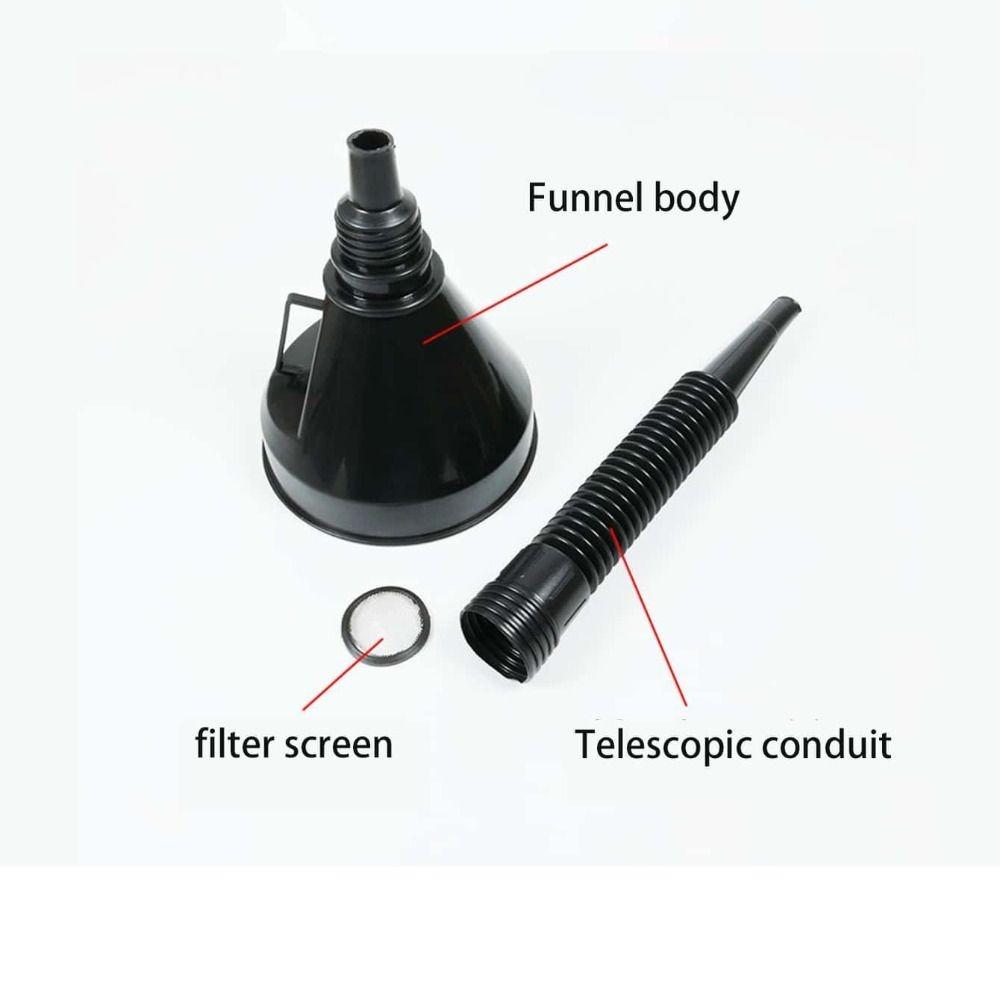 with Filter Car Repair Tool Plastic Auto Refueling Funnel Oiler Filter Funnel  Car Gadgets