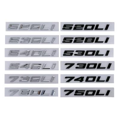 ABS Car Sticker Trunk Emblem Badge Fender Side Decals for 520Li 528Li 530Li 730Li 740Li 750Li Letters Decoration