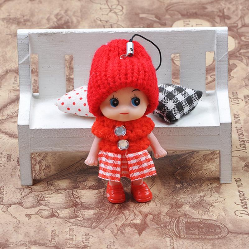 6Pcs Animals Key Chain Cute  Kids Plush Dolls Keychain Soft Stuffed Toys