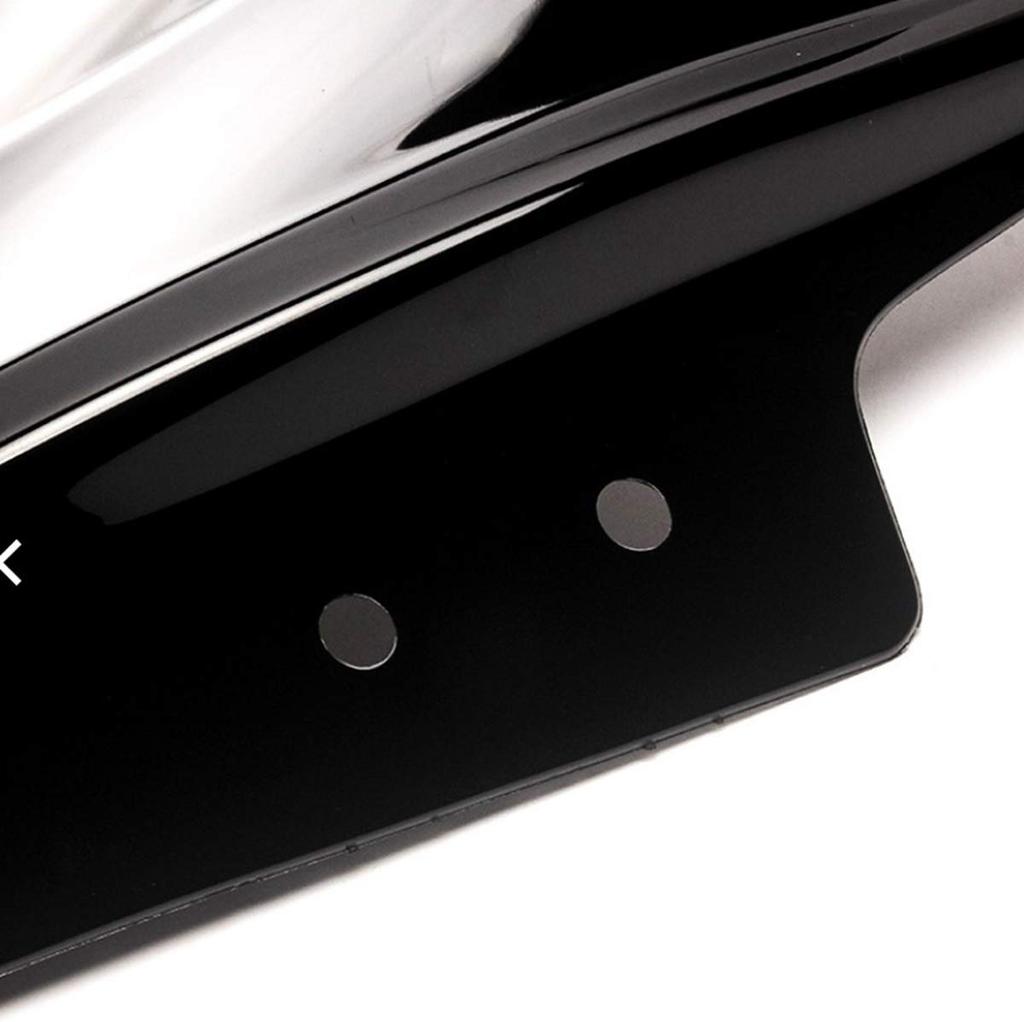 world Imp Motor Motorcycle Ninja 250 Double Bubble Screen for KAWASAKI Ninja250 External Product for KAWASAKI '13 '14 '15 '16 (Smoke Black)