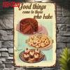 Retro Metal Sign for Wall Decor, Vintage Baking Tin Poster, Bar Kitchen Home Art Gift 1pc